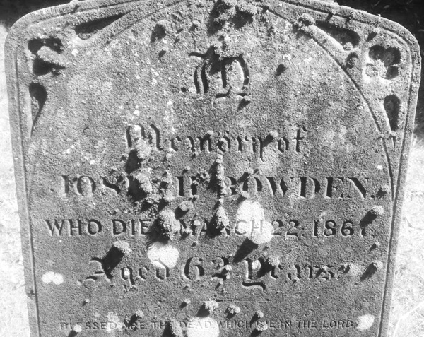 Gravestone of Joseph Bowden
